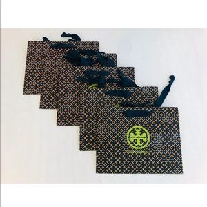 New Tory Burch Small Paper Gift Bags Lot of 5
